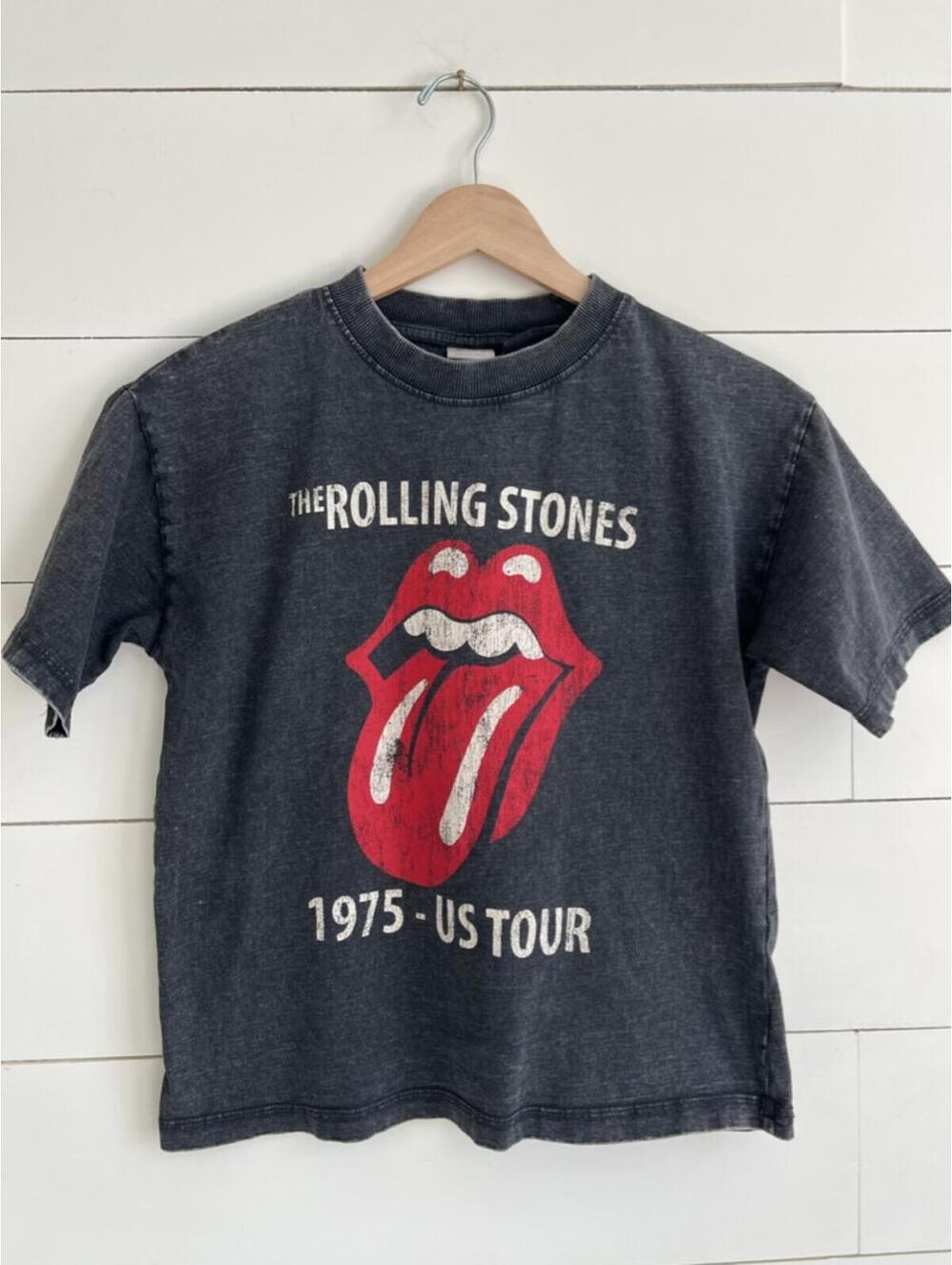Zara Rolling Stones Tee 1975-US Tour Girl's size 9-10 yrs